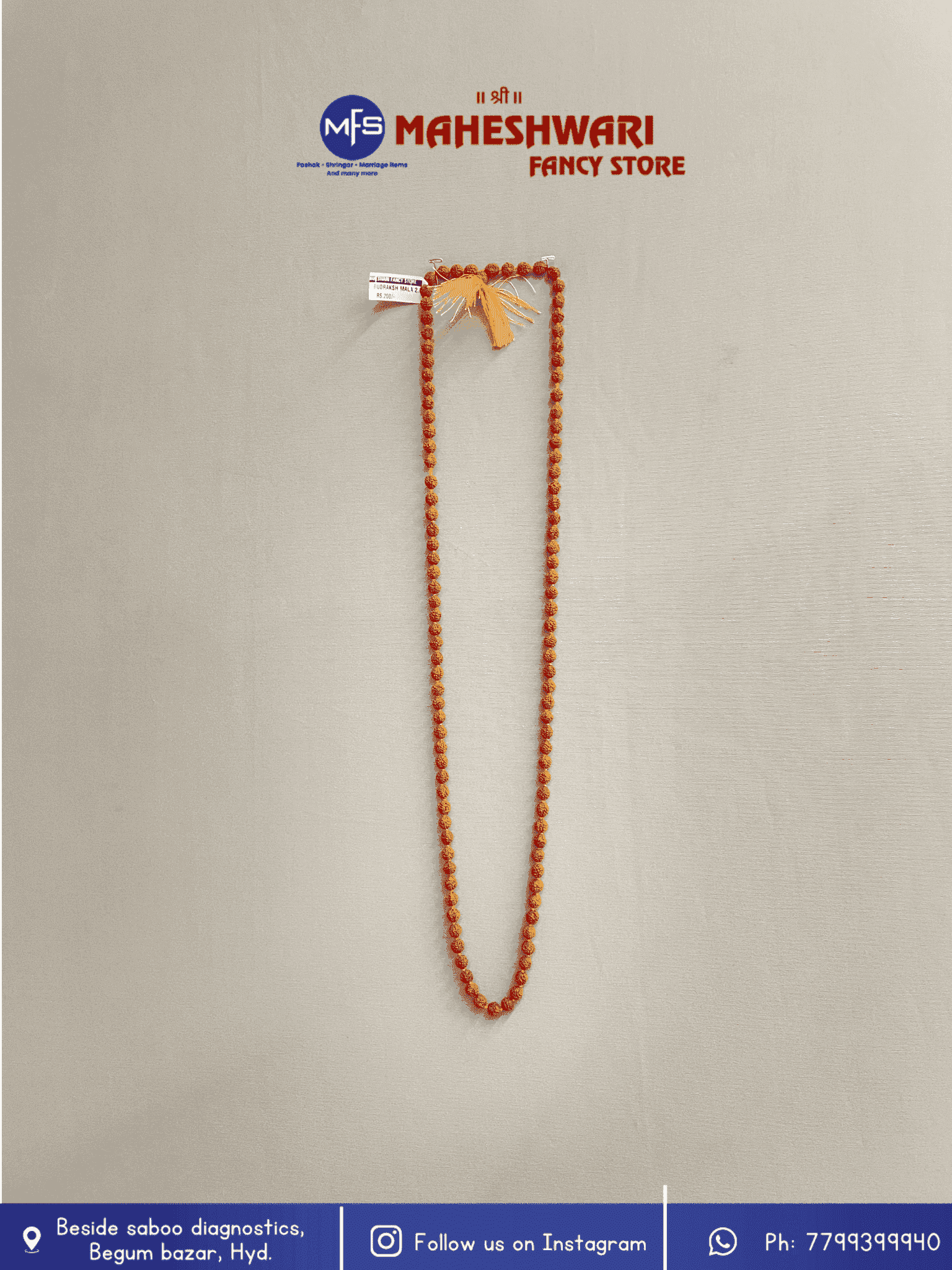 Maheshwari Fancy Store - Rudraksha Mala 2 no